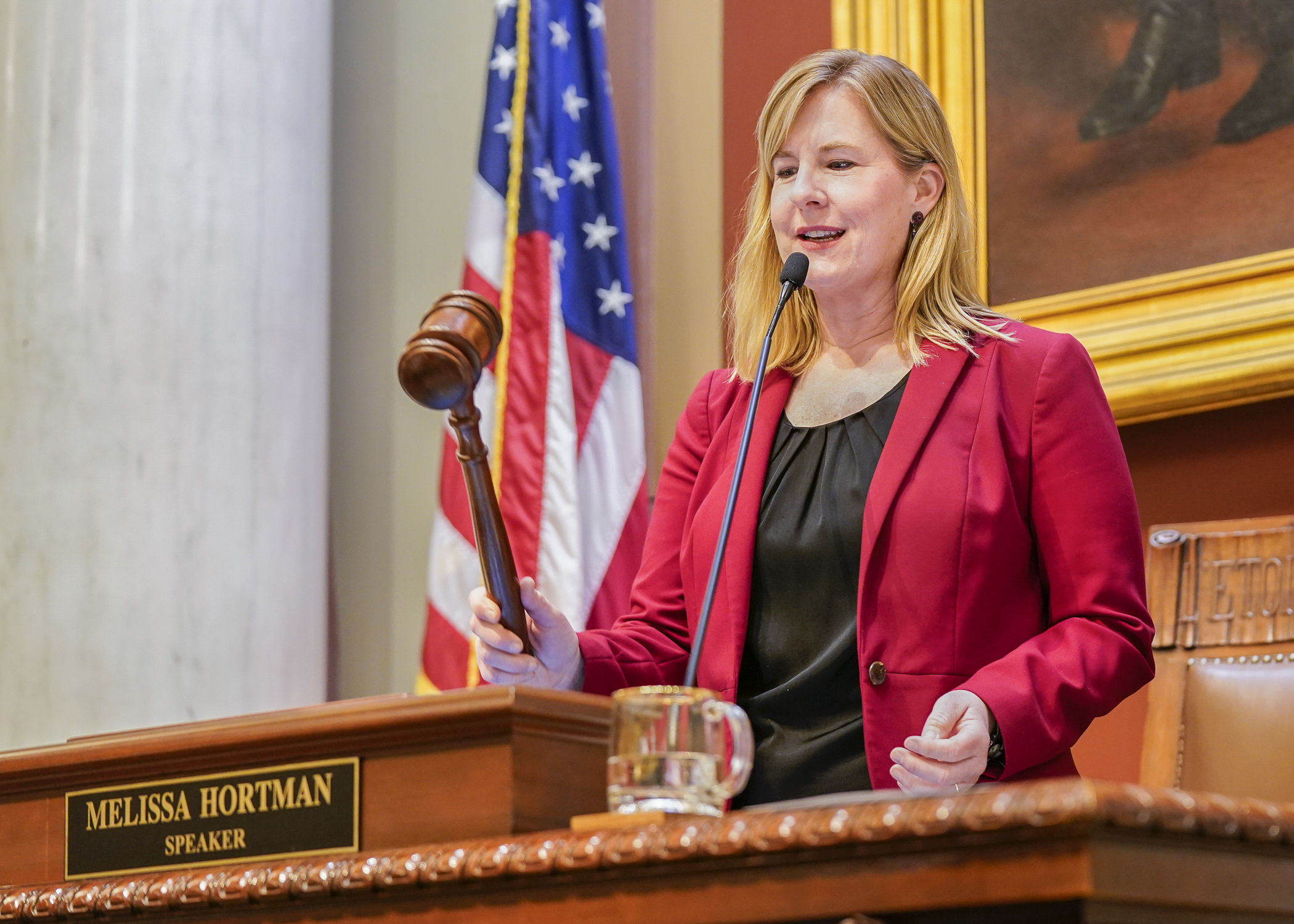 House Speaker Emerita Melissa Hortman, pictured during the 2023 legislative session. (House Photography file photo)